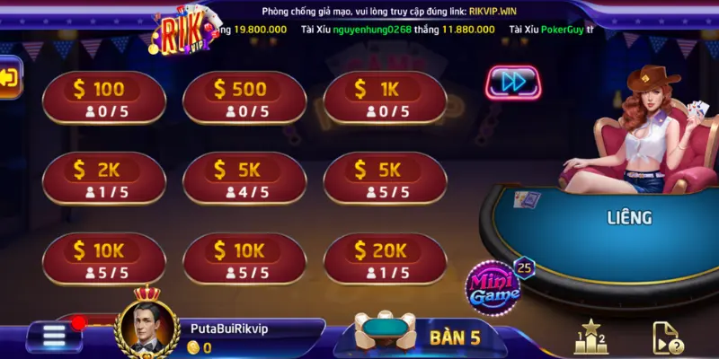 Liêng - Game đánh bài hấp dẫn nhất tại cổng game Rikvip 3 Cách tính thắng thua khi chơi game bài Liêng Rikvip
