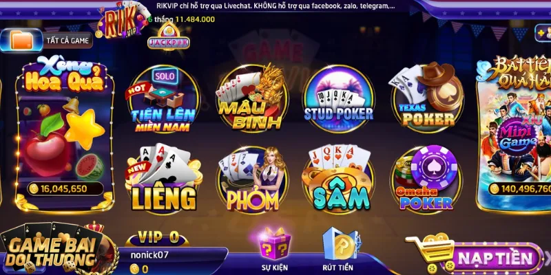 Luật chơi game bài đổi thưởng Liêng cho tân thủ Rikvip 1 Giới thiệu bài Liêng tại Rikvip