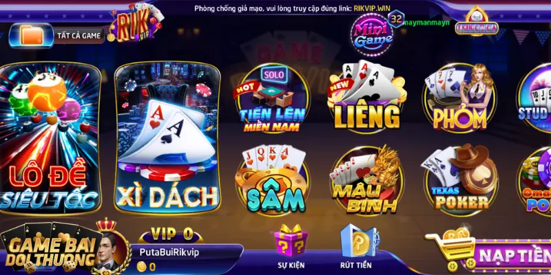 Liêng - Game đánh bài hấp dẫn nhất tại cổng game Rikvip 1 Giới thiệu sân chơi game đánh bài Liêng Rikvip
