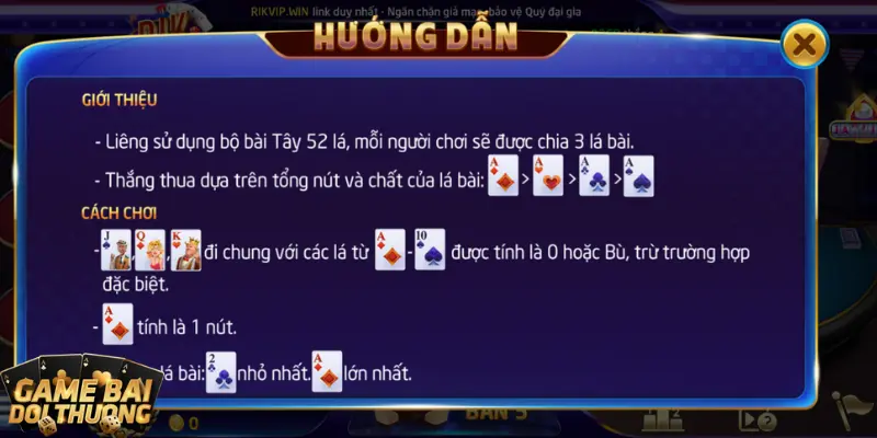 Liêng - Game đánh bài hấp dẫn nhất tại cổng game Rikvip 2 Một số thuật ngữ áp dụng cho sân chơi game đánh bài Liêng Rikvip