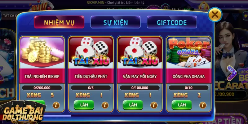 Ưu điểm game bài Tiến Lên miền nam cổng game Rikvip 2 Ưu đãi trả thưởng liên tục tại cổng Rikip