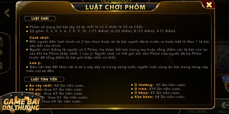 Game bài đổi thưởng Phỏm – tips hay để nhớ bài nhanh 1 Luật Phỏm rõ ràng chi tiết