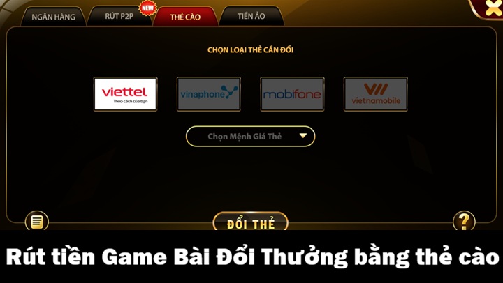 Rút tiền Game Bài Đổi Thưởng - Hướng dẫn nhanh gọn & không mất phí 3 Hướng dẫn rút tiền Game Bài Đổi Thưởng chi tiết